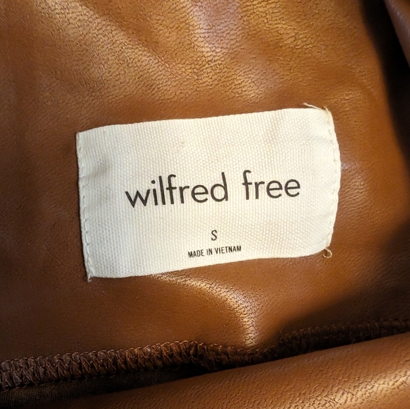 NWT Aritzia Wilfred Free Daria Leggings in Cognac - Picture 5 of 5